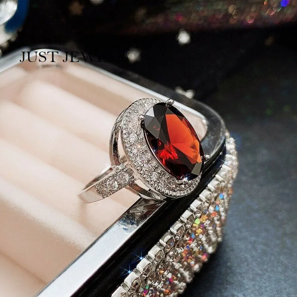 DENKAYS BRIDAL ENGAGMENT WEDDING RING ROUND RUBY  CUT